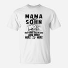 Mama und Sohn Herz zu Herz - Liebevolles T-Shirt für Mütter