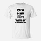 Papa & Sohn Herz und Seele T-Shirt, Herren Aufdruck Tee