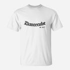 Retro Dancecube Schriftzug T-Shirt Weiß, Kollektion 2017
