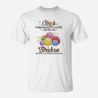 Stricken Glücks-T-Shirt für Herren/Damen, Lustiger Spruch für Strickfans