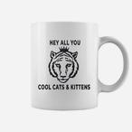 Tiger And Cat Mugs