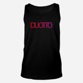 DUOTTO Logo Markenshirt in Schwarz, Stylisches Designershirt Unisex TankTop