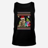 Festliches Katzen Weihnachts Unisex TankTop, Ugly Sweater Design