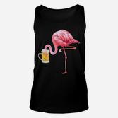 Flamingo Trinkt Bier Sauf Polter Ge TankTop