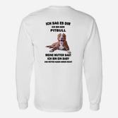 Lustiges Pitbull Baby Langarmshirts – Spaßiges Outfit für Hundefreunde