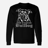 Alter Englischer Bulldogge-Hund- Langarmshirts