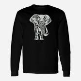 Elefanten Wildtier Tier Afrika Rüssel Elfenbein Langarmshirts