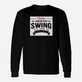 Retro Swing-Tanzteam Langarmshirts 2017, Schwarz, Vintage-Design