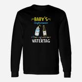 Vatertag Langarmshirts Baby's Subwoofer - Prost mit Baby- & Bierflaschen Motiv