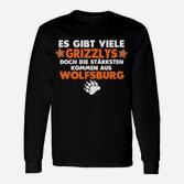 Wolfsburg Grizzlys Fan Langarmshirts - Starke Grizzlys aus Wolfsburg Slogan