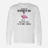 Lustiges Flamingo Langarmshirts Wenn ich betrunken bin, Ihre Schuld