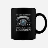 1977 Jahrgangs Tassen für Herren Leben beginnt mit 1977, Geburt von Legenden