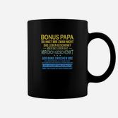 Bonus Papa Tassen mit inspirierendem Spruch, Geschenkidee