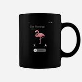 Flamingo Tassen Sprachassistenten Humor, Schwarz Tee