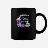 Glück Ist Oma Zu Sein Tassen, Damen Tee mit Blumen- und Schwanenmotiv