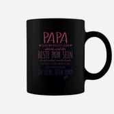 Personalisiertes Tassen Bester Papa, liebevolle Nachricht vom Baby