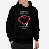 Personalisiertes Fußballmama Hoodie: Herzdesign Fußball Mama Liebe