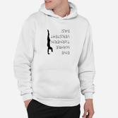 Herren Yoga-Pose Hoodie, Spiegeltext May The Inversion Be With You