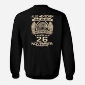Personalisiertes Adler Geburtstags-Sweatshirt 26. November