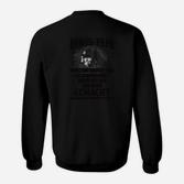 Schwarzes Herren Sweatshirt mit Lustigem Spruch, Modisches Design
