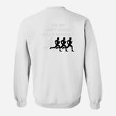 Lauf-Evolution Herren Grafik Sweatshirt in Weiß, Sportliches Motiv