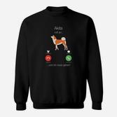 Akita Telefon-Witz Schwarzes Sweatshirt für Akita-Liebhaber