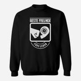Beste Freunde Fürs Leben Sweatshirt, Kaffee und Donut Design
