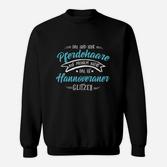 Das Ist Hannoveraner Glitzer Damen Sweatshirt