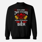 Feuerwehrmann Bierliebhaber Sweatshirt, Lustiges Design für Feuerwehr