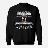 Französische Bulldogge Glitzer Sweatshirt
