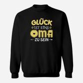Glück ist es, eine Oma zu sein, schwarz, Themen-Sweatshirt