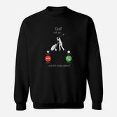 Golfspielendes Skelett Sweatshirt, Witziges Golf Motiv Tee