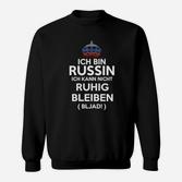 Ich Bin Russin Humorvolles Statement Sweatshirt für Damen