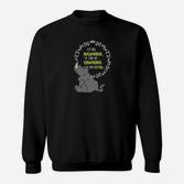 Lustiges Katzen-Spruch Sweatshirt Na ihr Narzissten, Schwarz
