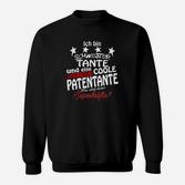 Lustiges Sweatshirt Coole Patentante & Schwester, Superheldin Design