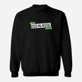 Neue Ess-Klasse Vegan Schwarzes Sweatshirt, Pflanzenbasiertes Motiv