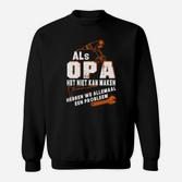 Opa Sweatshirt mit Spruch Wenn Opa es nicht reparieren kann, Ideales Geschenk für Großväter