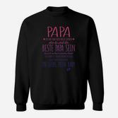 Personalisiertes Sweatshirt Bester Papa, liebevolle Nachricht vom Baby