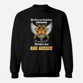 Schwarzes Adler Sweatshirt, Motto Bad Aussee Kraft Mann