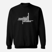 Schwarzes Sweatshirt mit Städtenamen Schriftzug, Urbanes Design