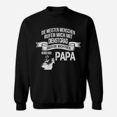 Vatertag Sweatshirt Wichtiger Titel Papa, Lustig mit Motorrad-Design