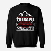 Wanderlust Bergliebhaber Sweatshirt mit Zermatt Spruch