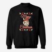 Weihnachts-Sweatshirt, Merry-Christmas-Schriftzug mit festlichem Design