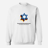 Freundschaft Deutschland-Israel Sweatshirt, Stern-Design Verflochten