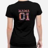 Vintage Mama 01 Frauen Tshirt mit Blumenmotiv, Ideal zum Muttertag
