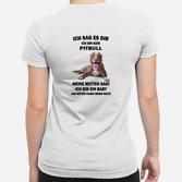Lustiges Pitbull Baby Frauen Tshirt – Spaßiges Outfit für Hundefreunde
