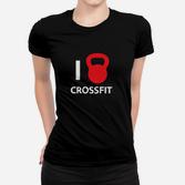 I ♥ CrossFit Kettlebell Design Herren Frauen Tshirt für Sportbegeisterte