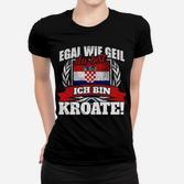 Kroat Kroatien Kroatin Kroatisch Gesschenk 1 Frauen T-Shirt