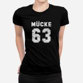 Mücke 63 Herren Sportshirt im College-Stil, Schwarzes Tee mit Aufdruck Frauen Tshirt