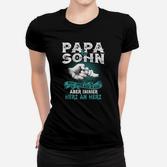 Papa Und Sohn Immer Herz An Herz Frauen T-Shirt